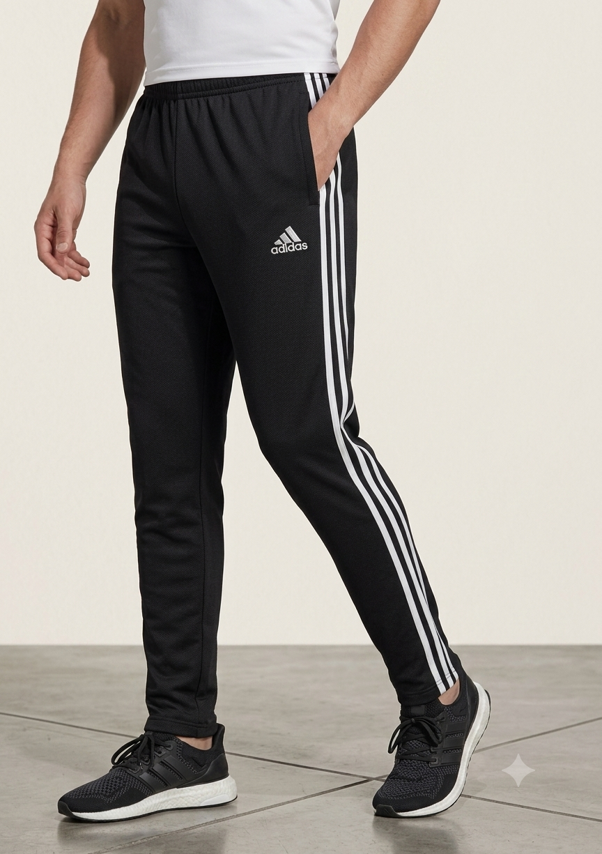 Adidas Men’s Classic Black Performance Track Pants
