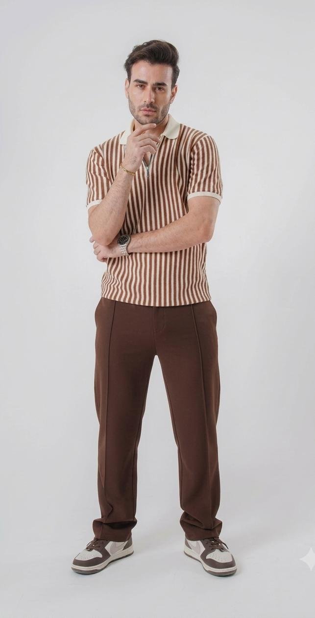 Men’s Loose Bottom Pintex Trousers
